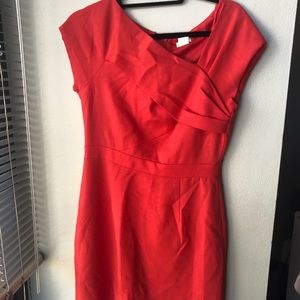 Red work dress